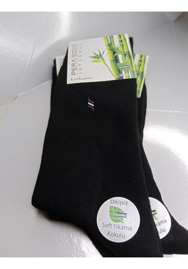 12 Çift Bambu Soket Çorap Karışık Renk Gri, Siyah, Lacivert Gri - Lacivert - Siyah