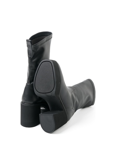 Siyah Streç Çizme Kadın Gtn-20695 John May Sıyah Siyah