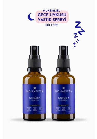 Monapieta Gece Uykusu Yastık Spreyi 2 x 50 ML