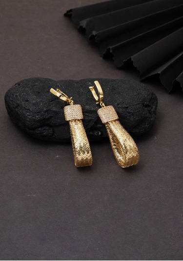 Bilezikci İtaly Koleksiyonu 14 Ayar Altın Küpe Sarı Altın