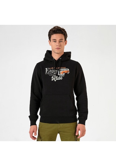 Routefield Hyper Erkek Sweatshirt Siyah Siyah