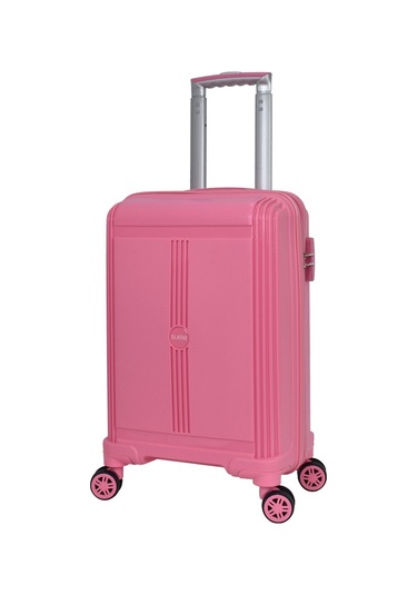 Elatae Premium Polipropilen Kabin Boy Kırılmaz Valiz Pembe V303 Pembe