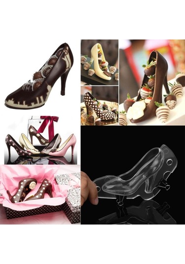 Duangduang 3d Yüksek Topuk Ayakkabı Çikolata Kalıp Şeker Kek Jöle Kalıp Düğün Dekorasyon Dıy