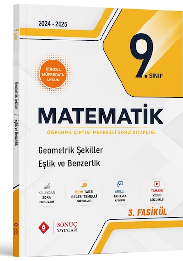 Sonuç 2025 9. Sınıf Matematik Modüller Set Sonuç Yayınları