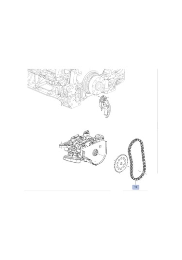Opel İnsignia A 1.6 Dizel Motor Yağ Pompa Zinciri Psa Marka 55573876