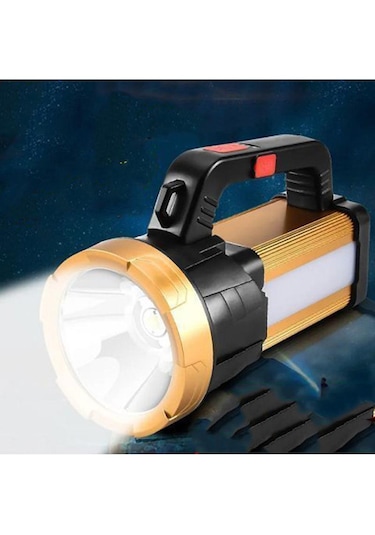 Watton Wt-615 6 Mod Şarjlı El Feneri Projektör Tipi Siyah
