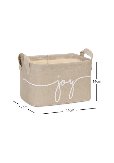 Ocean Home Textile Bej Renk Joy Sepet 24 x 17 x 14 cm