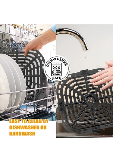 Instant Vortex 6qt Hava Fritözü Yedek Izgara Tepsisi Koruyucusu İçin Siyah