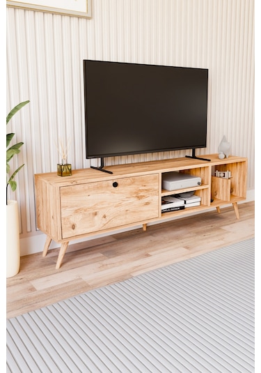 Lena Tv Sehpası, Tv Standı, Televizyon Ünitesi Atlantik Çam