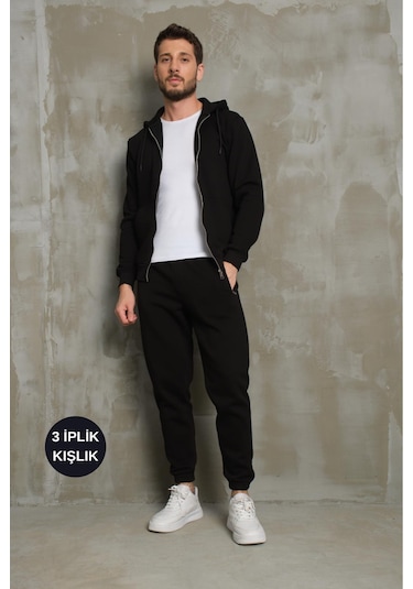 Mysport Erkek 5016 Eşofman Takımı Siyah