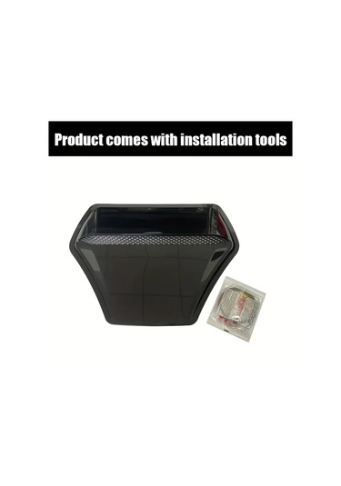 Dashanshop Karbon Fiber Hava Emme Kapağı - Jdm Siyah Abs Aerodinamik Motor Soğutma Ve Koruma