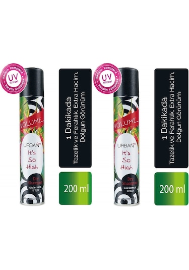 Urban Care Hacimli Görünüm ve Dolgunluk Veren Kuru Şampuan 2 x 200 ML