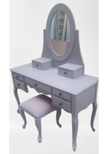 Dresuar Makyaj Masa 7 Çekmece Kayın Aslan Ayak Parlak Lake Gri Hareketli Ayna Kutu Sevk El Yapım Gri Dresuar Makyaj Masa 7 Çekmece Kayın Aslan Ayak Parlak Lake Gri Hareketli Ayna Kutu Sevk El Yapım Gri