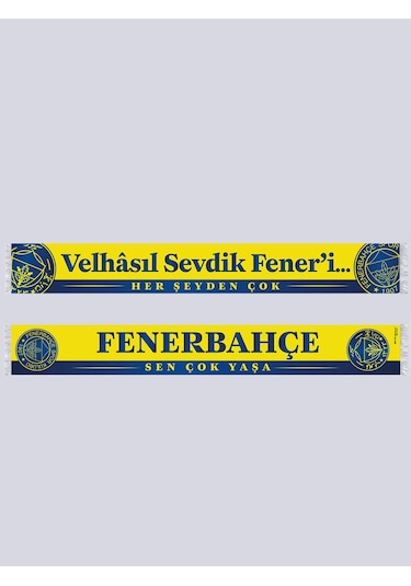 Fenerbahçe Unisex Velhasıl Sevdik Feneri Şal Sarı