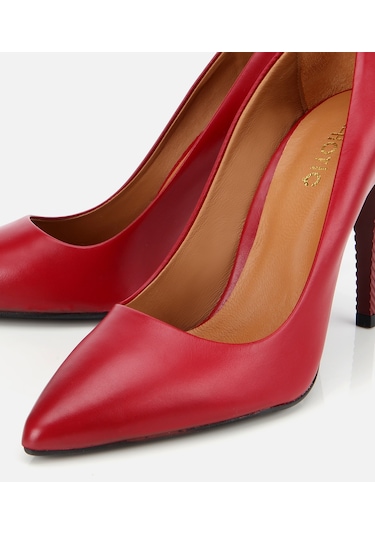 Hotiç Kadın Deri Kırmızı Yüksek Topuklu Stiletto 01ayh312580a750 01ayh312580a750 Kırmızı