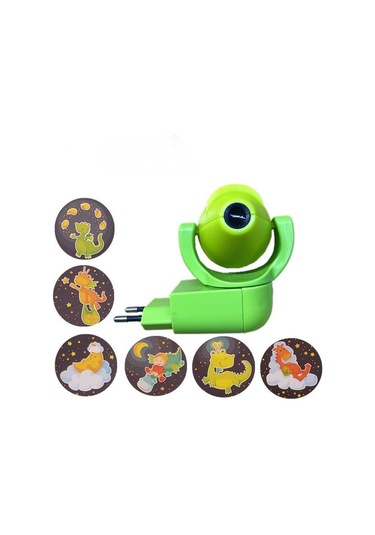 Soulader Akıllı Işık Algılayıcılı Çocuklar İçin Otomatik Açılan Gece Lambası Ve Yıldız Projeksiyon Cihazı Yeşil