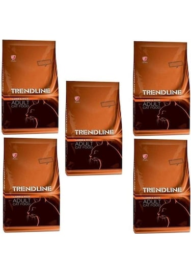 Trendline Kuzu Etli Yetiskin Kedi Maması 5 x 1 KG