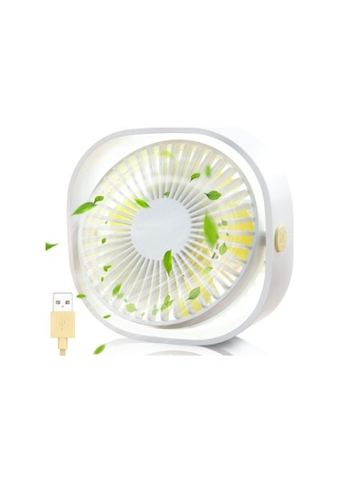 Mini Fan, Küçük Kişisel Usb Masa Fanı, 3 Hız Taşınabilir Masaüstü Masa Soğutma Fanı Usb İle Güçlenir, Güçlü Rüzgar, Sessiz Çalışma F82x5s Beyaz