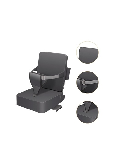 Suntek Yemek Masası Için Yükseltici Koltuk 32cmx36cmx10cm-koyu-gri