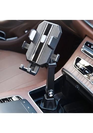 Primepickings Siyah Universal Araç Telefon Tutucu - Ayarlanabilir Dönebilir Güvenli Tutuş