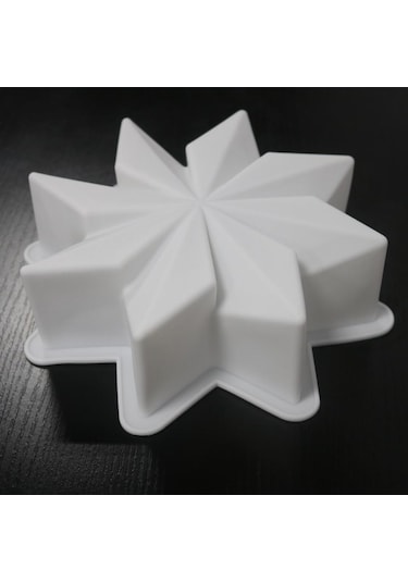 8 - Açı Çiçek Mousse Yıldız Anason Kek Kalıbı Dıy Pişirme Kalıp Silikon Fondan Şifon