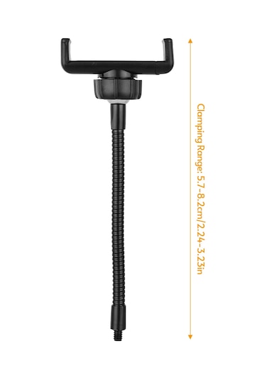 Konesam Led Işık İçin Telefon Tutucu - 1/4 Vida Montajlı, 5.7-8.2cm Aralığında Sabitleyici, Dayanıklı Metal Malzeme