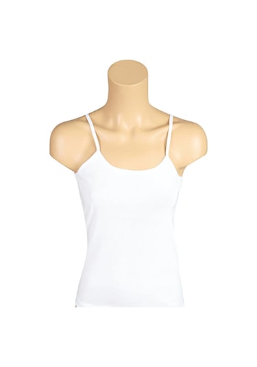 3'lü Kadın Ribana Pamuklu İp Askılı Atlet 001