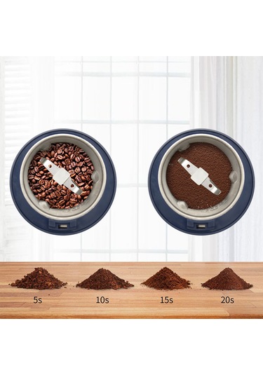 Xiyyadms Pratik Elektrikli Kahve Değirmeni - Paslanmaz Çelik Bıçaklı, 300g Kapasiteli, Baharat Ve Kuruyemiş Öğütücü