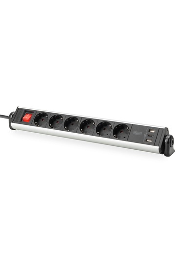 Ofis İçin 6 Prizli Çoklu Priz, 3 Adet Usb 2xusb-a +1xusb A