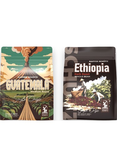 Guatemala - Ethiophia Çekirdek Kahve I 250g X2 Çekirdek Kahve