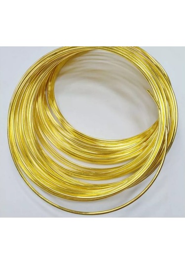 Savsan Kolyeler İçin Bellek İle Tel, Altın Renkli 0,8mm 10sargı 191184015