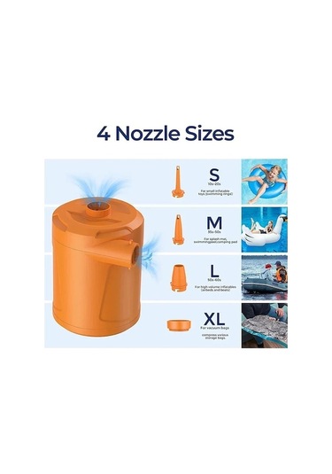 Diğer Elektrikli Hava Pompası Pil İle Şarj Edilebilir Hava, Şişirme Hafif Ve Kullanışlı