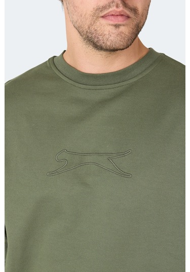 Slazenger Vadık 2li Set Erkek Haki - Petrol Sweatshirt Haki - Petrol
