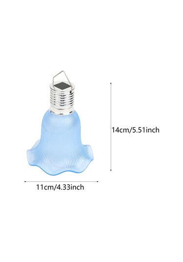 Suntek Dekoratif Güneş Enerjili Asılı Lamba Fener Mavi-abajur Mavi Abajur Çok Renkli