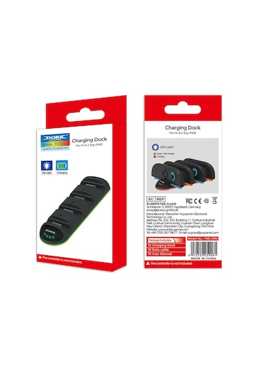 Nintendo Switch 2 Joy-con 4'lü Şarj İstasyonu Led Göstergeli Dobe-tns31114