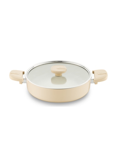 Jumbo Swiss Crystal Dark Cream 7 Parça Tencere Seti Dark Cream