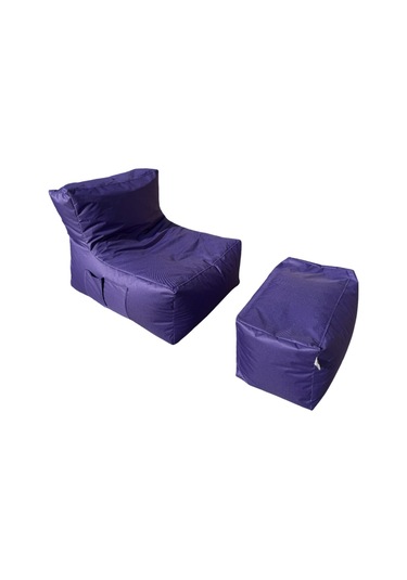 Xxl Sedir Armut Koltuk Ve Ayakucu Pufu Mor