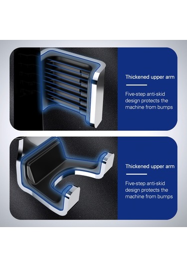 Cbtx Yc12 Evrensel Dönebilen Araba Hava Çıkışı Dağı Yerçekimi Telefon Tutucu Metal Braket - Mavi