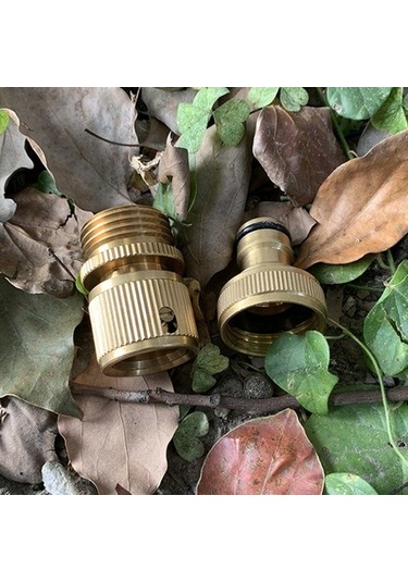 Betty Becky Bahçe Hortumu Hızlı Bağlantı Seti Bakır 3/4 Inç Dişi Erkek Konnektör Musluk Hortum Bağlayıcı 6095 Diğer