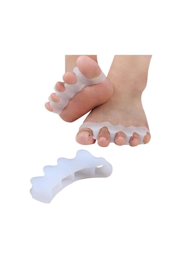 Ayak 5 Parmak Ayıran Silikon Bunyon Makara Halluks Valgus Ayırıcı