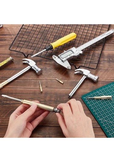 Willowhaven 5'li 1 Arada Mini Çekiç Tornavida Ceviz Kıracağı Ev Dıy Kamp Çok Amaçlı Çelik Başlı