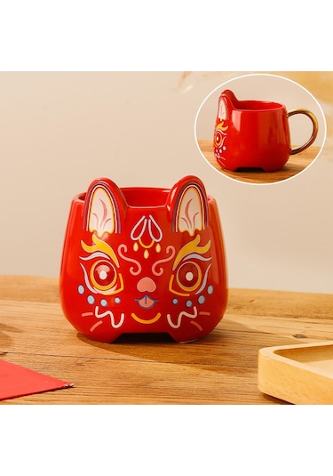 Suntek Tavşan Şekli Kahve Fincanları Süt Yoğurt Ofis