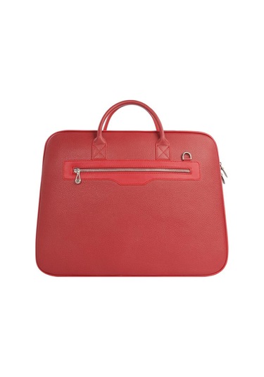 Cengiz Pakel Unisex Hakiki Deri Evrak&laptop Çantası 1712 - Kırmızı 1712-kırmızı