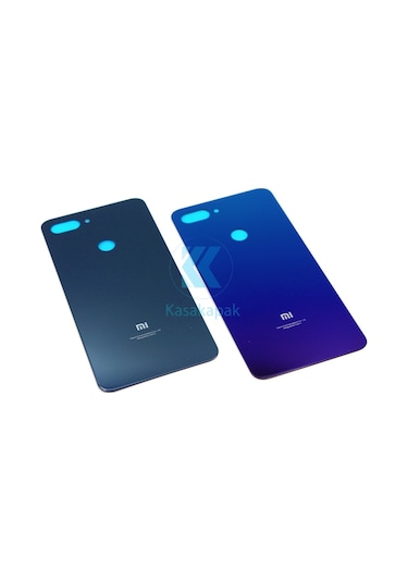 Xiaomi Mi 8 Lite Arka Kapak Yapışkanlı Pil Batarya Kapağı Cam