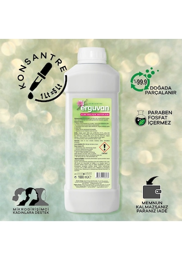 Erguvan Konsantre Elde Bulaşık Deterjanı 1 L