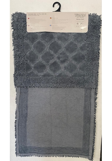 Pamuk Makarna Tufting 2'li Klozet Takımı , Banyo Seti ,d.kabuğu,a