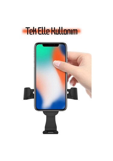 Klima Izgarasına Takılan Araç Telefon Tutucu Tek Elle Kullanım Araba Oto Telefon Standı