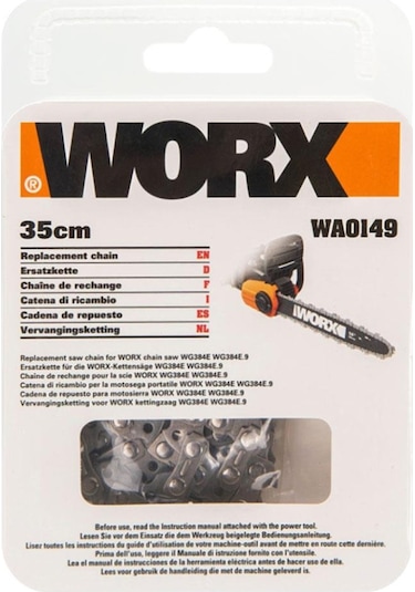 Worx WA0149 14 WG384E Şarjlı Zincirli Testere İçin Yedek Zincir 35 CM