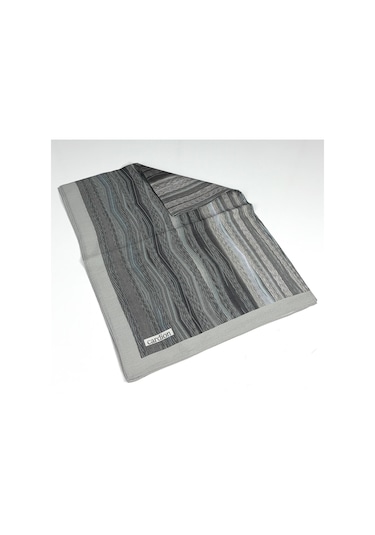 Cardion Pamuk İpek Şal - 70 X 180 - 06303 Gümüş