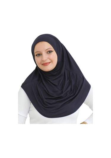 Hazır Giyim Türban Yumuşak Başörtü Şal - Lacivert Lacivert